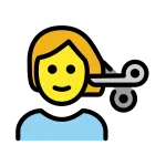 Person Getting Haircut SVG Icon